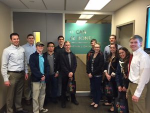 Students from First Year Rocket Engineers visited O-I