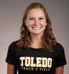 Kayla Chapman wearing Toledo Track and Field shirt