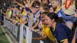 UToledo students scream for their team in packed stands at Glass Bowl Stadium during the Rockets' season opener, a 49-10 victory over Duquesne.