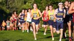 Graduating senior Geoff Howles competes during a men’s cross country run.